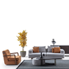 Traditional Linen Couch Turkish TV Room Furniture Duet Sofa Set