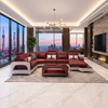 Leisure Living Room Furniture European Modern Leather Sectional Sofa Set