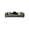 Modern Fabric Couch Sitting Room Furniture Solid Wood Grey Linen Fabric Elisya Sofa Set