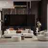 Contract Commercial Project Sofa Furniture Manufacturer Modern Fabric Glamour Sofa Set
