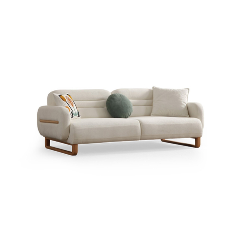 Custom Commercial Bespoke Sofa Manufacturer Nordic Style Fabric Happy Sofa Set
