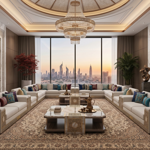 Middle East Style Arabic Conference Room Project Furniture Supplier Modern Majlis Sofa