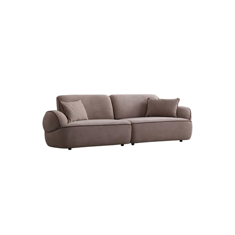 China Turkish Modern Furniture Factory Brown Velvet Evole Sofa Set with Adjustable Backrest
