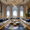 Arabic Fabric Majlis Conference Room Sofa Meeting Room Couches New Style Majlis