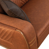 Modern Home Office Sofa Furniture Factory Brown Leather Couch Elite Sofa Set
