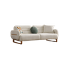 Custom Commercial Bespoke Sofa Manufacturer Nordic Style Fabric Happy Sofa Set