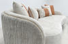 Contract Sofa Manufacturer Luxury Curved Back Chenille Fabric Lounge Sofa Couch Set