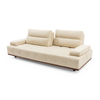 Modern Clean Line Fabric Couch Convertible Sofa Furniture Duetto Sofa Set