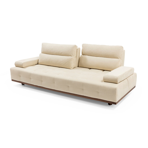 Modern Clean Line Fabric Couch Convertible Sofa Furniture Duetto Sofa Set