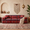 Compressed Majlis Boneless Sofa in a Box Compact Couch Corduroy Fabric Vacuum Floor Sofa