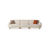 Durable Sofas for Hotels Nordic Natural Wood Beige Fabric Sofa Modern Couch Esco Sofa Set