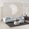 Custom Sofa Factory in China Light Grey Fabric Couch Turkish Furniture Edna Sofa Set