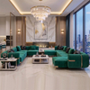 Turkish Sofa Furniture Flannel Fabric U-shape Sectional Arabic Modern Majlis Sofa