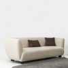 Foshan Factory Direct Furniture Wholesaler Brown Beige Boucle Fabric Coco Art Sofa Set