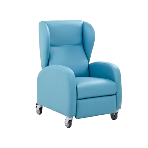 Nursing Home Elderly-friendly Furniture Aster Manual Recliner Leather Chair for Home Care