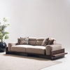 Contemporary Sofa Manufacturer Hospitality Furniture Supplier Solid Wood Fabric Hisar Sofa